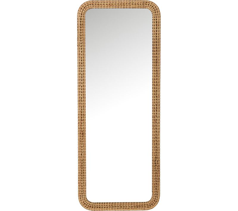 Miroir Rectangle En Bois Naturel Style Scandinave Chaleureux