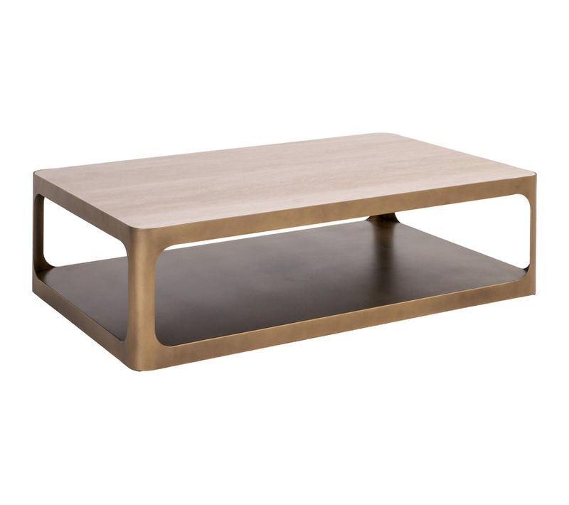 Table Basse Design Plateau Réversible Céramique Et Verre Noir