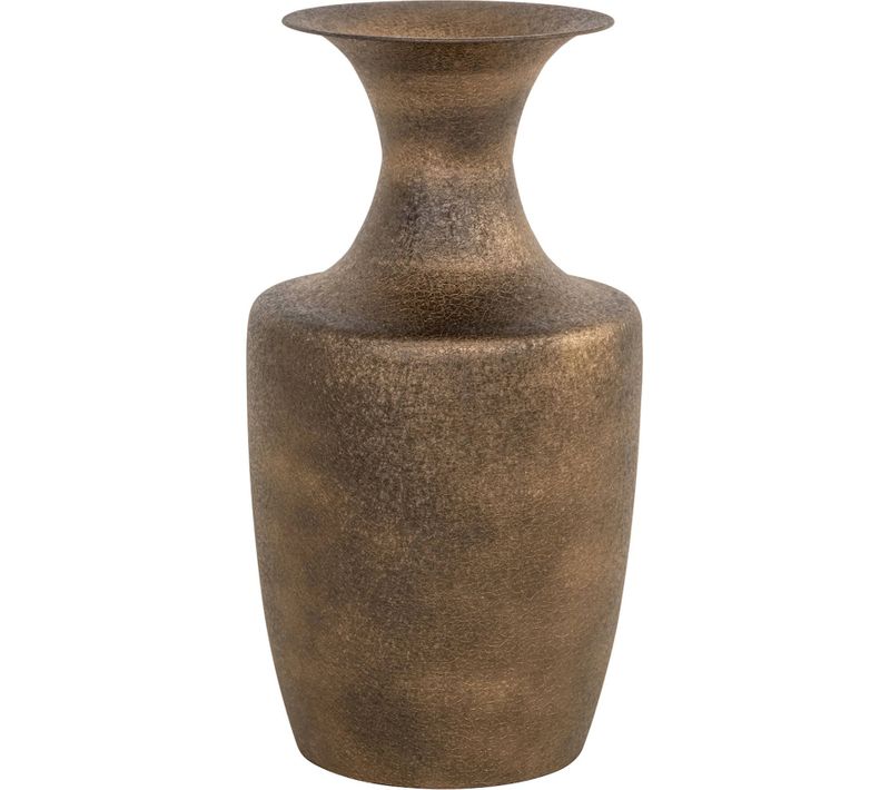 Vase Décoratif Doré Design Texturé Accent Chaleureux