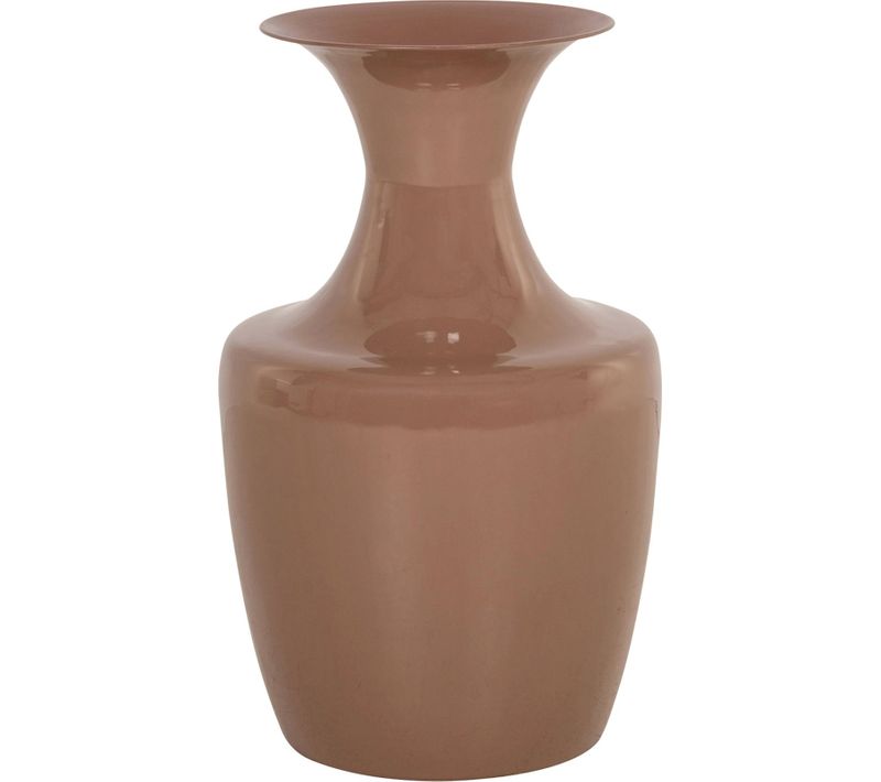 Vase Décoratif Marron Silhouette Intemporelle En Fer élégant