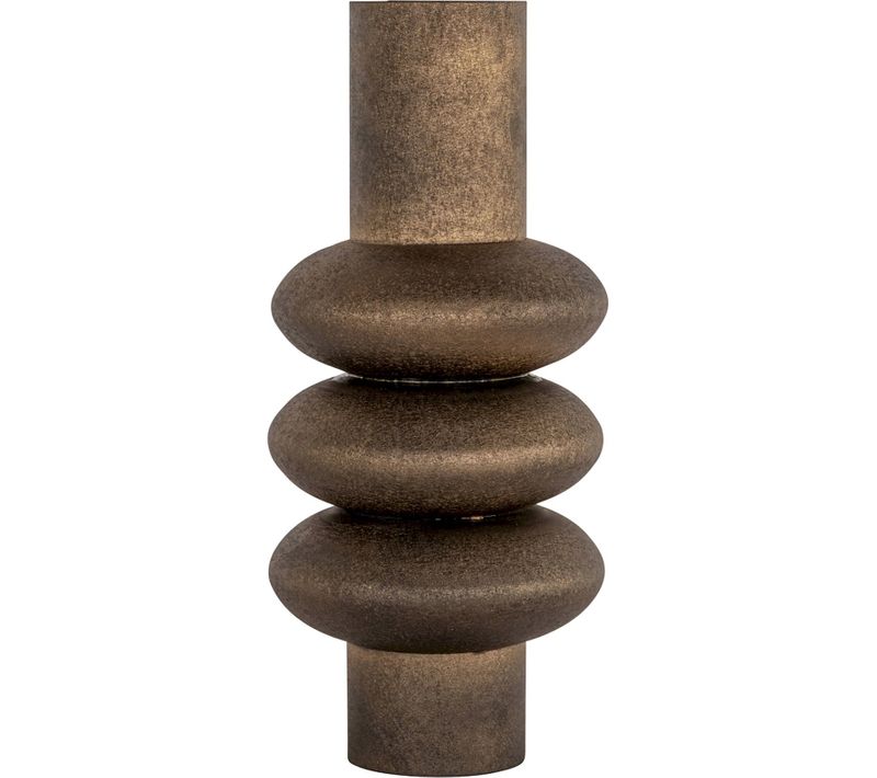 Vase Décoratif En Laiton Antique Finition Dorée Élégante