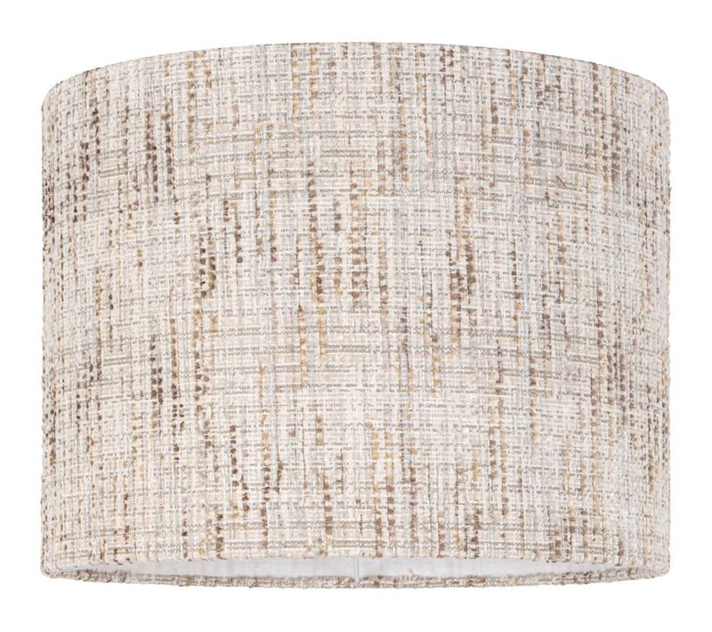 Abat-jour Texturé Crème Coco Raffiné Pour Grand Pied De Lampe