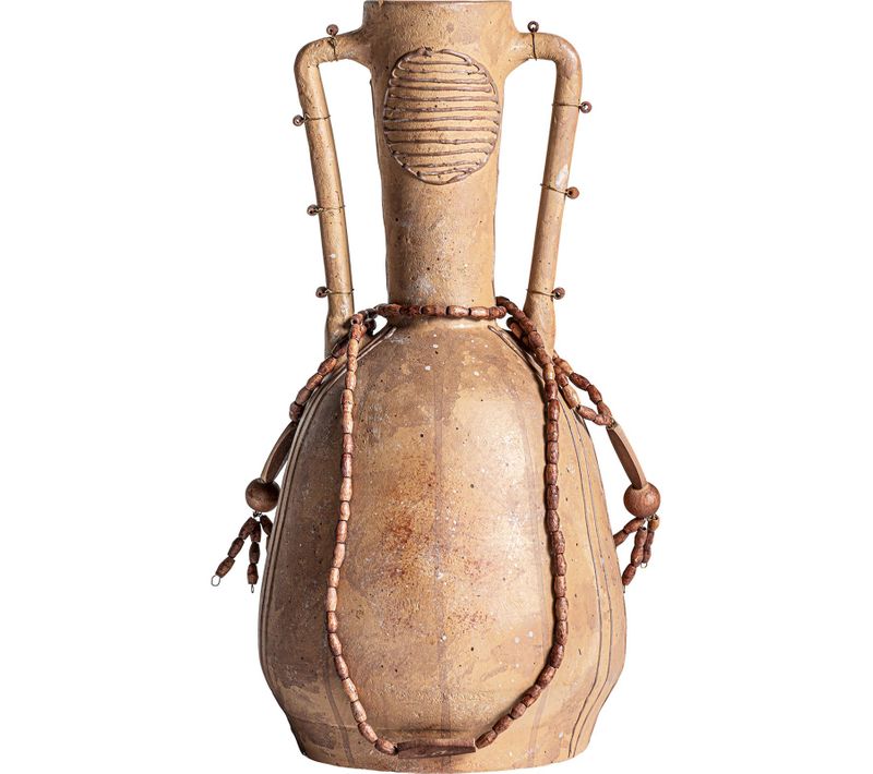 Vase En Terre Cuite Marron Finition Artisanale Style éclectique