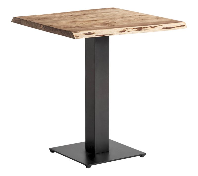 Table De Bar Industrielle En Bois D'acacia Finition Naturelle Marron