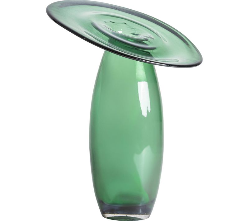 Vase Vert En Verre Translucide Au Design Contemporain Et élégant