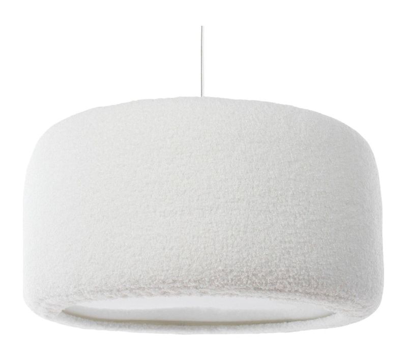 Suspension Nuage En Tissu Peluche Lavable Pour Chambre Enfant D. 30 Cm - H20 Cm Blanc