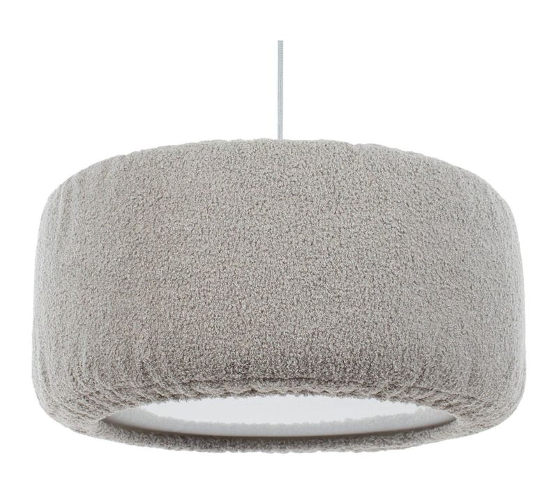 Suspension Nuage Grise En Tissu Peluche Lavable Chambre Enfant D. 50 Cm - H25 Cm Gris