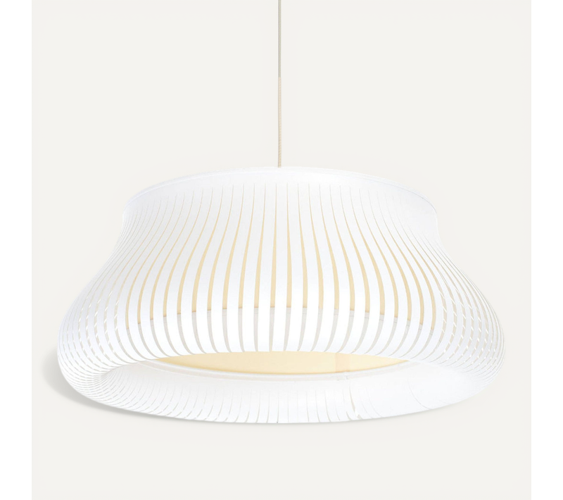 Suspension Design Blanc Forme Originale Pour Salon Ou Chambre D. 45 Cm Blanc