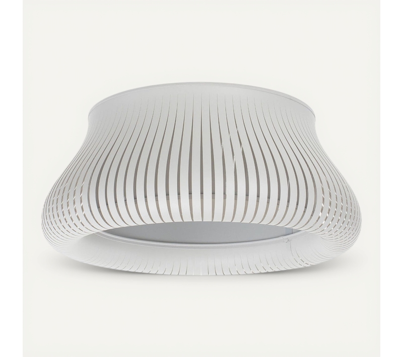Suspension Design Moderne Ajustable Forme Originale Blanc Mat D. 45 Cm Blanc