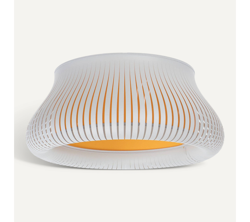 Suspension Design Moderne En Polypropylène Blanc Forme Originale D. 45 Cm Blanc