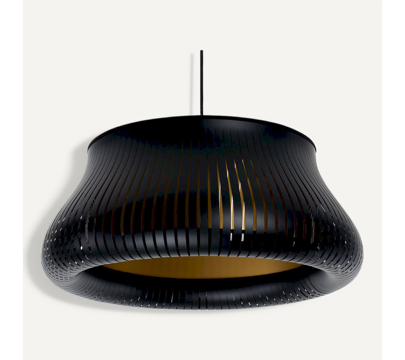 Suspension Design Blanc Forme Originale Lumière Douce Réglable D. 45 Cm Blanc