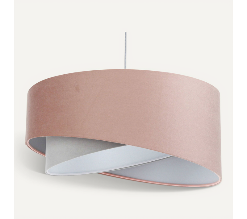 Suspension Velours Poudré Réglable Pour Chambre Enfant élégante D. 45 Cm - H21 Cm Rose