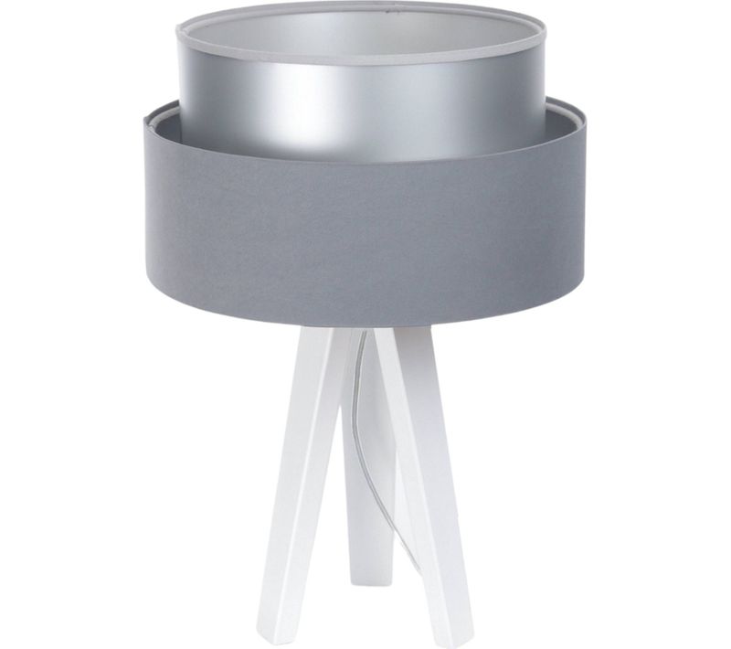 Lampe à Poser Design Satin Gris Effet Lumineux élégant