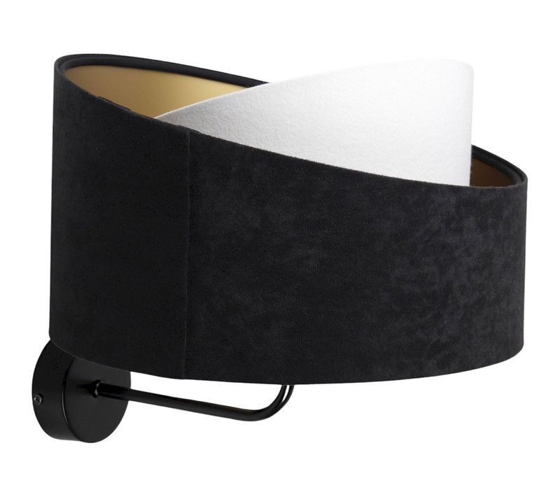 Applique Velours Dorée Design élégant Compatible LED E27