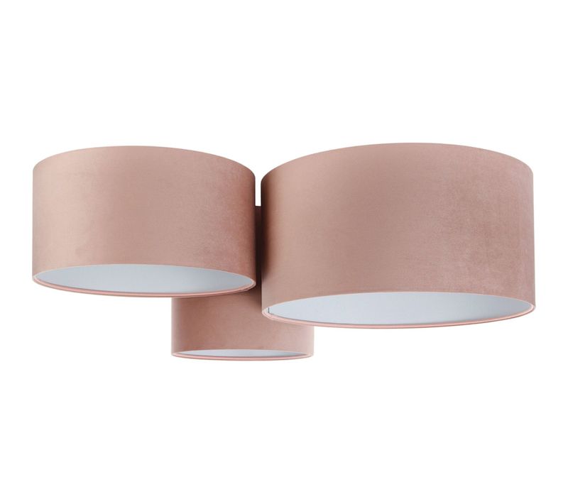 Plafonnier Enfant Tissu Rose Poudré Lumière Douce Chambre Fille