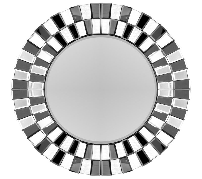 Miroir Mural Rond Argenté Design élégant Horus