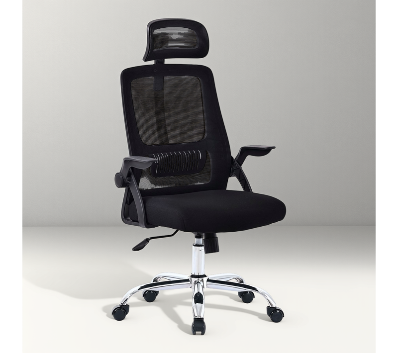 Chaise De Bureau Ams-office Office-light-black  Fauteuil Informatique - Siège De Bureau Coloris No…
