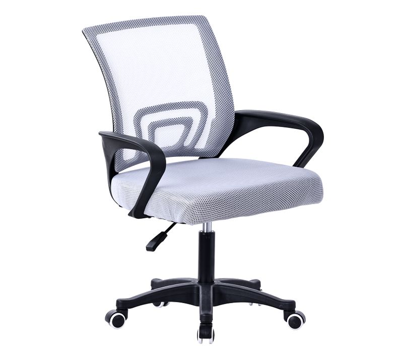 Chaise De Bureau Office-light-grey  Fauteuil Informatique - Coloris Gris Et Tissu Mesh