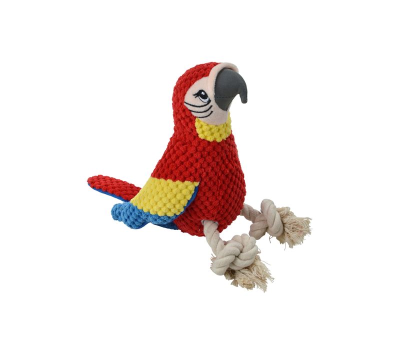 Jouet Peluche Mateo Le Perroquet Corde Pour Chien