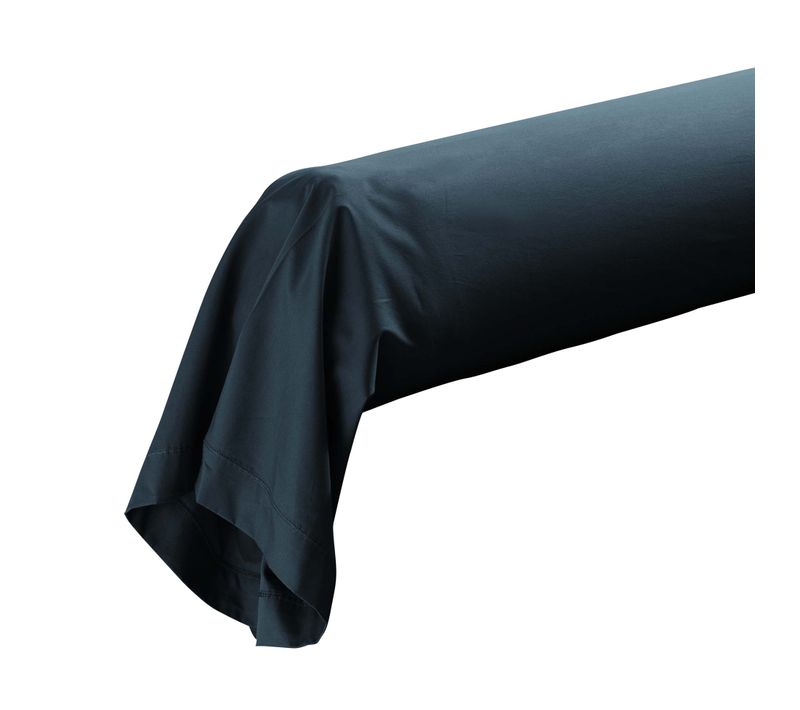Taie De Traversin 85 X 185 Cm Percale De Coton Bleu Nuit
