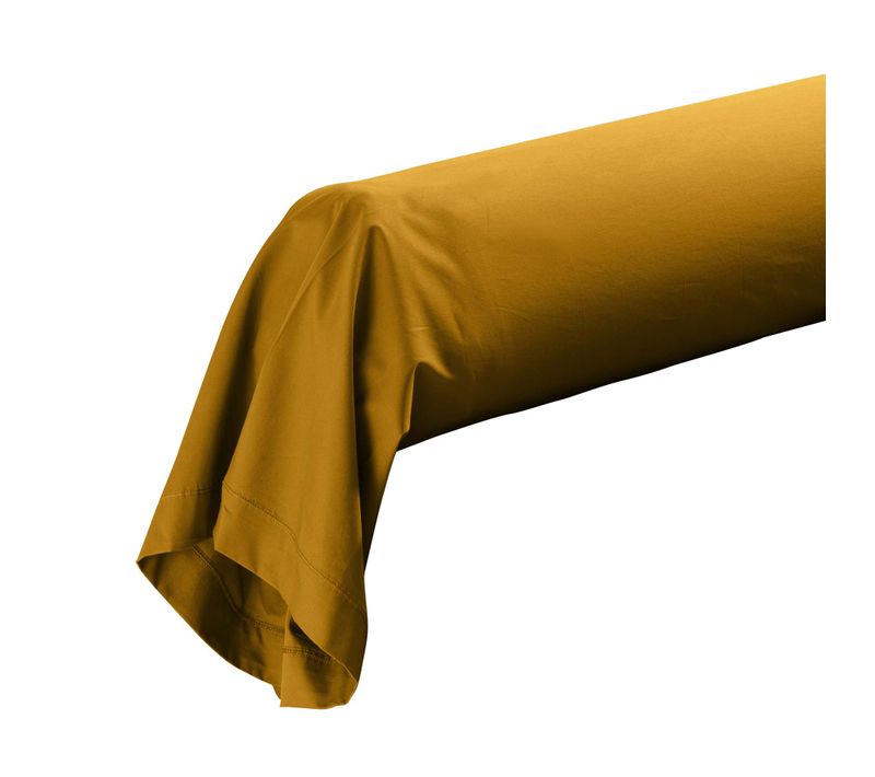 Taie De Traversin 85 X 185 Cm Percale De Coton Jaune Curry