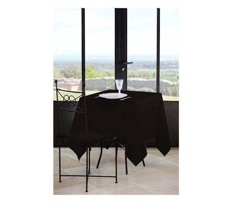 Nappe Carree 180 X 180 Cm Nels Noir
