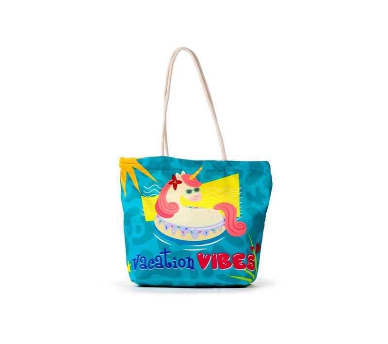 Sac De Plage 41 X 55 Cm Licorne A La Plage