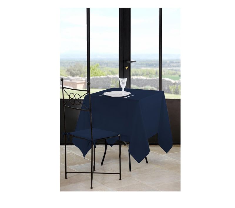 Nappe Carree 180 X 180 Cm Nels Bleu Petrole
