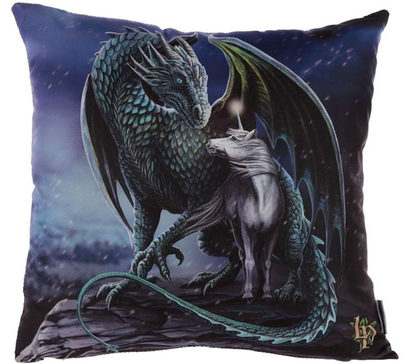 Coussin Licorne Et Dragon Magique