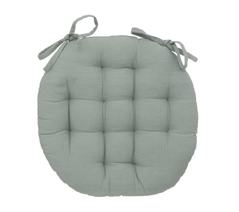 Galette De Chaise Ronde 38 Cm Celadon