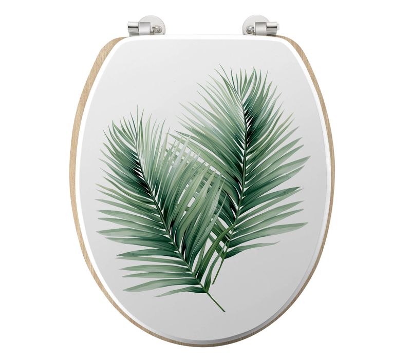 Abattant Wc 37 X 46 Cm Charnieres Metal Havane