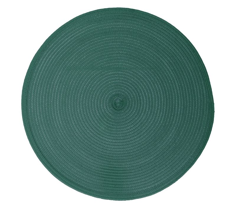 Set De Table Tresse Rond Emeraude