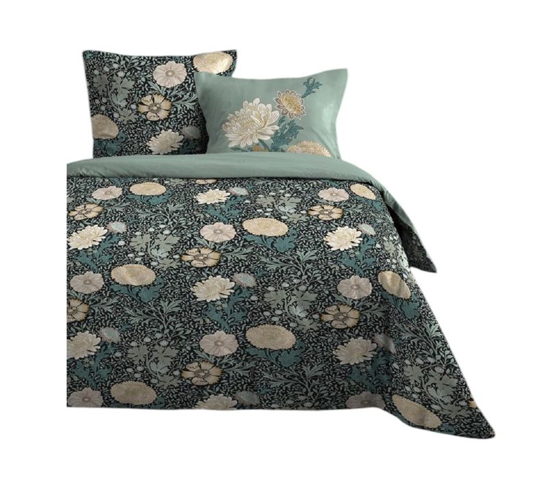 Parure De Drap + 2 Taies D'oreiller Collection Bouquet