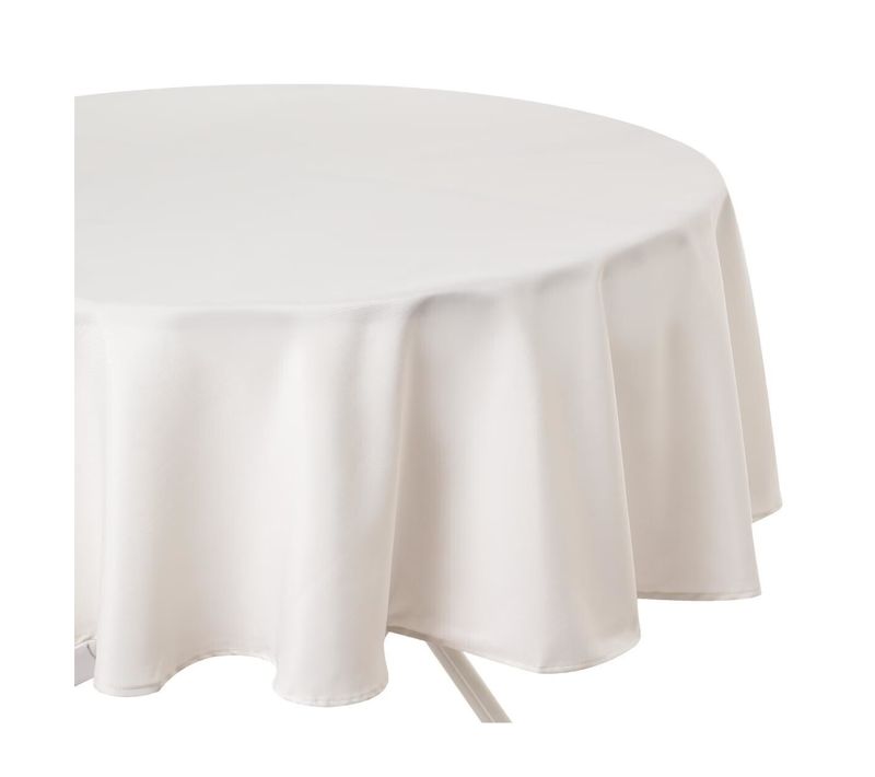 Nappe Ronde Anti Tache 180 Cm Couleurs Ivoire