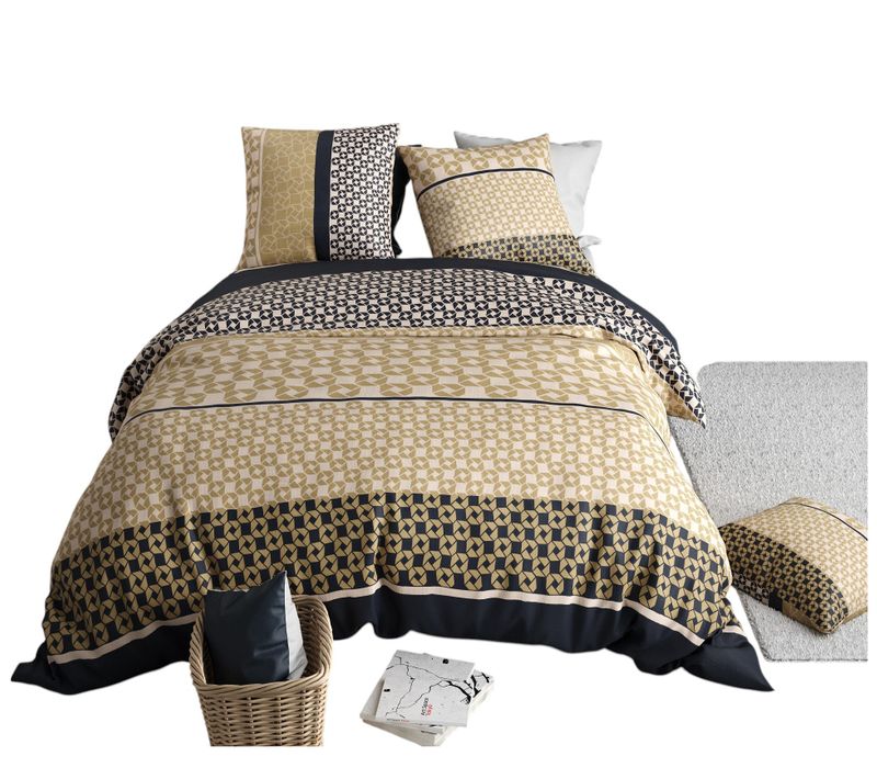 Housse De Couette + 2 Taies 220 X 240 Cm Luxore