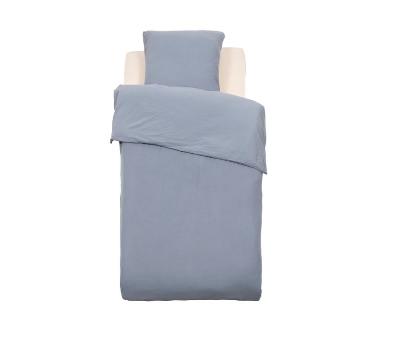 Housse De Couette + 1 Taie 140 X 200 Cm Lilie Bleu