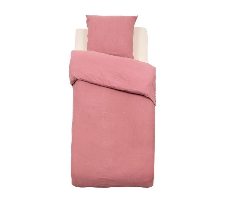 Housse De Couette + 1 Taie 140 X 200 Cm Lilie Rose