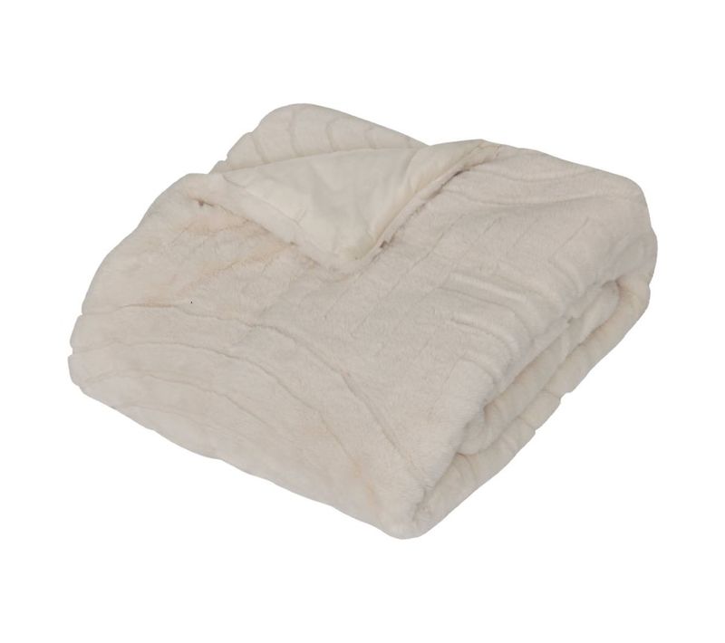 Édredon Jacquard Arka 180 X 80 Cm Ivoire