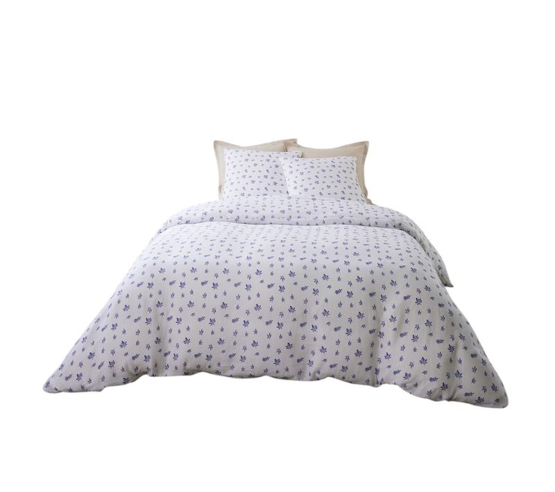 Housse De Couette + Taies Gaze De Coton 240 X 260 Cm Loucas