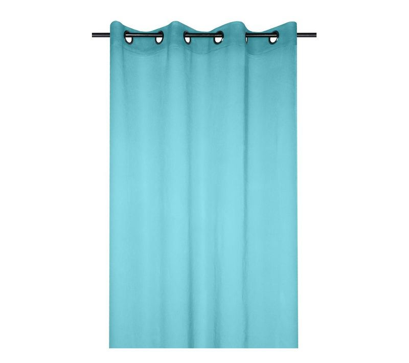 Voilage Uni 135 X 260 Cm Mona Bleu Celadon