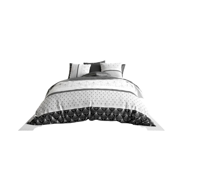 Housse Couette + 2 Taies 260 X 240 Cm Art Moderne Graphique
