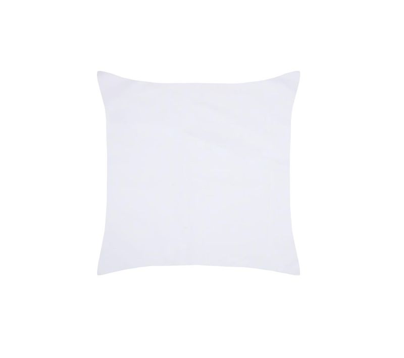 1 Taie D'oreiller Percale De Coton Uni 63 X 63 Cm Elysee Blanc