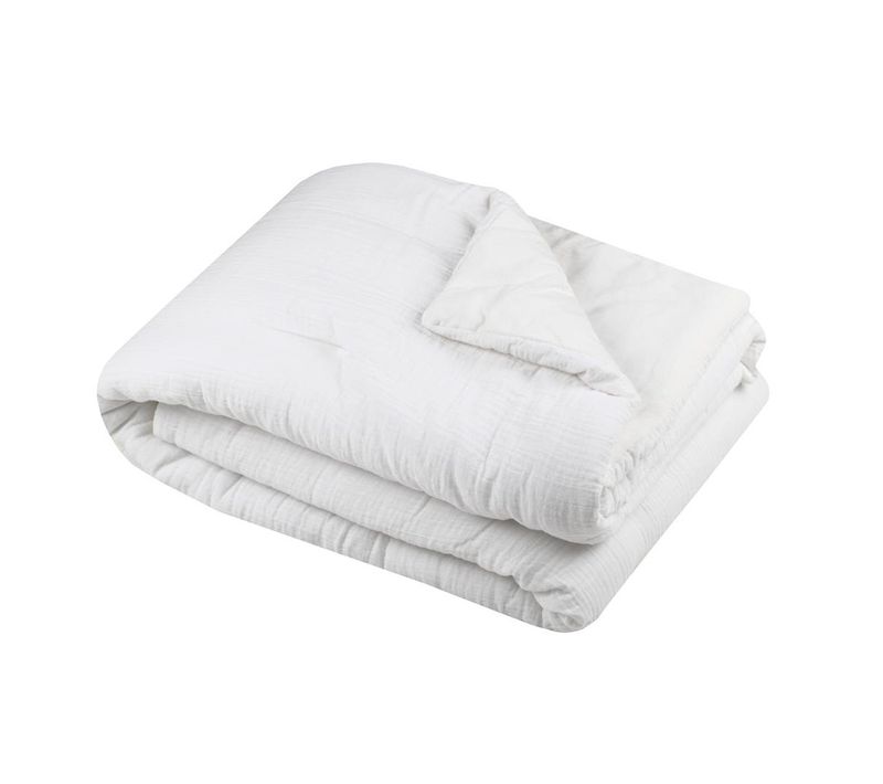 Plaid Ou Edredon En Gaze De Coton 125 X 150 Cm Colors Ecru