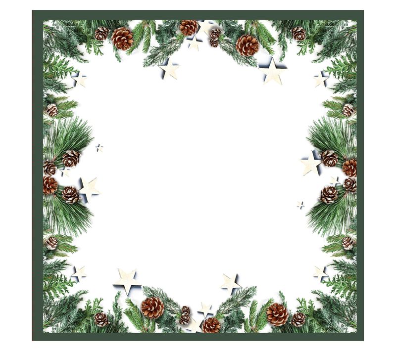 20 Serviettes En Papier 33 X 33 Cm Pommes De Pin