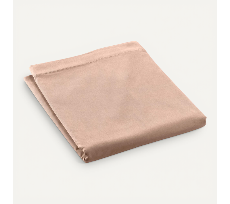 Drap Plat En Percale De Coton 180 X 290 Cm Nude