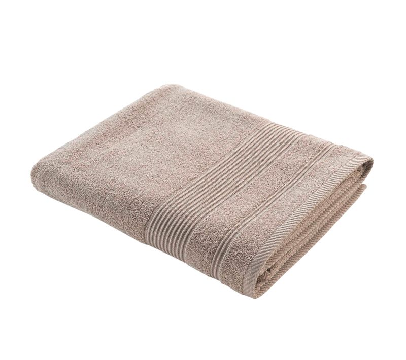 Serviette Ou Drap De Bain En Coton 90 X 150 Cm Tendresse Taupe
