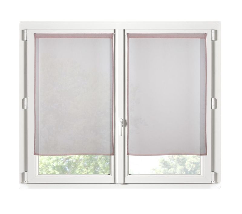 Paire De Rideaux Voile 60 X 90 Cm Brise Bise Roselin