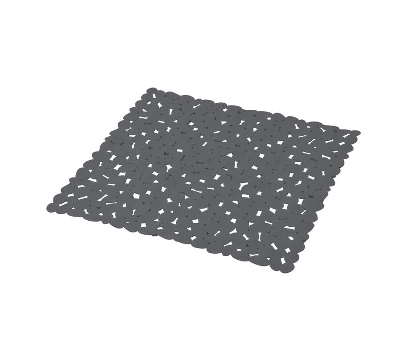 Tapis Fond De Douche 52 X 52 Cm Galet Gris Fonce