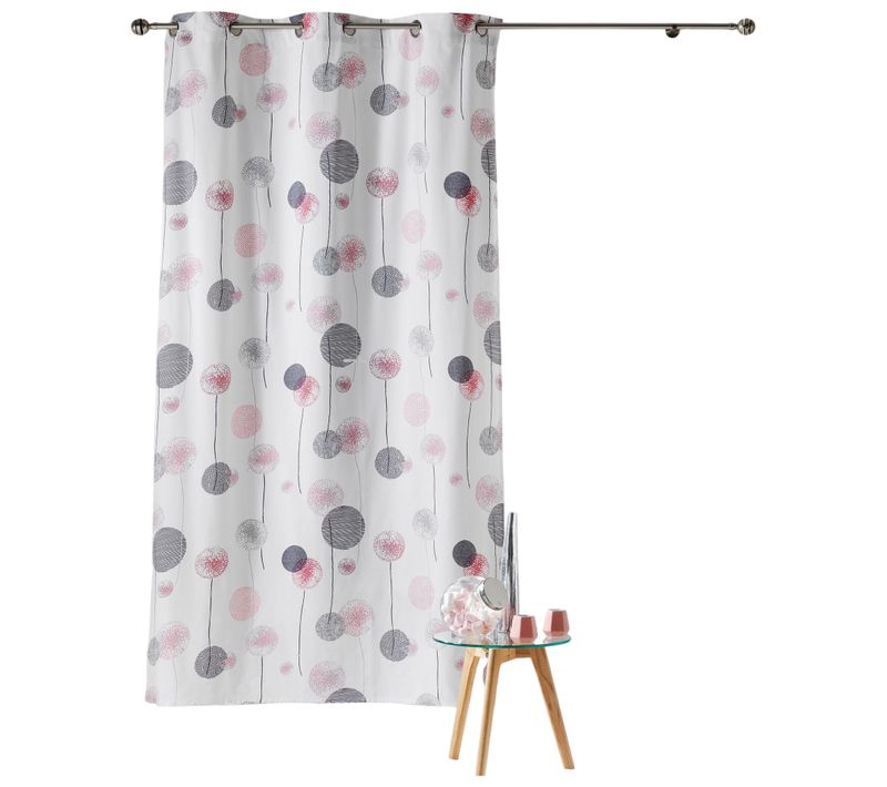 Rideau à Oeillets En Coton 140 X 280 Cm Tina Rose