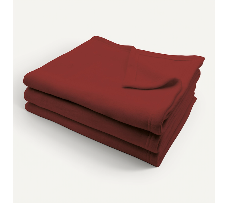 Couverture En Polaire Confort - 220x240 Cm - Terracotta
